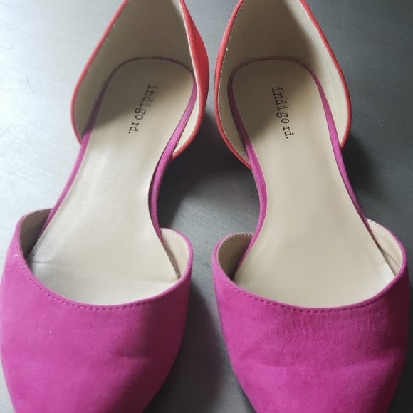 Pink and orange flats - Picture 4 of 5